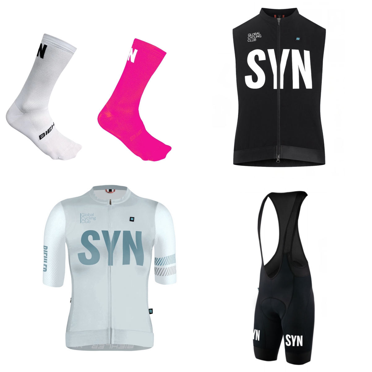 Maglia da ciclismo bianca a ma - Cycling Gear Girls recensione e prezzo